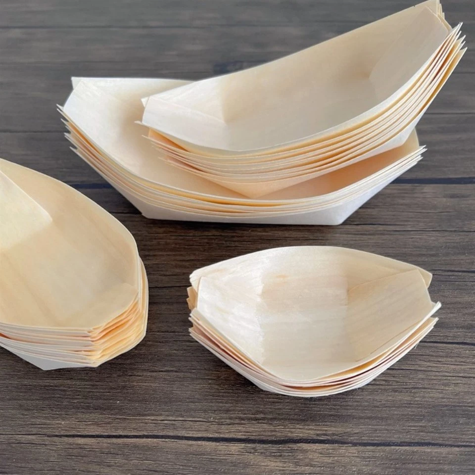 wholesale disposable wood boat plates